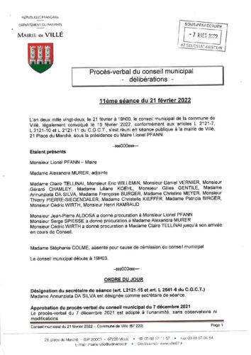 2022-PV conseil municipal 11eme seance