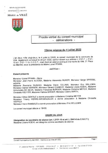 2022-PV conseil municipal 13eme seance