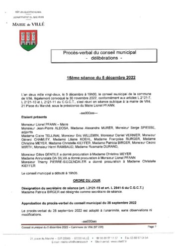 2022-PV conseil municipal 15eme seance